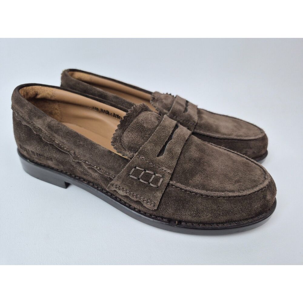 Golden Goose Women's Brown Suede Jerry Leather Loafers Size 37
